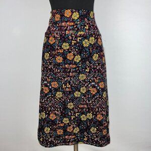 LuLaRoe Cassie Womens XL Floral Abstract Patterned Pull On Pencil Skirt NWT